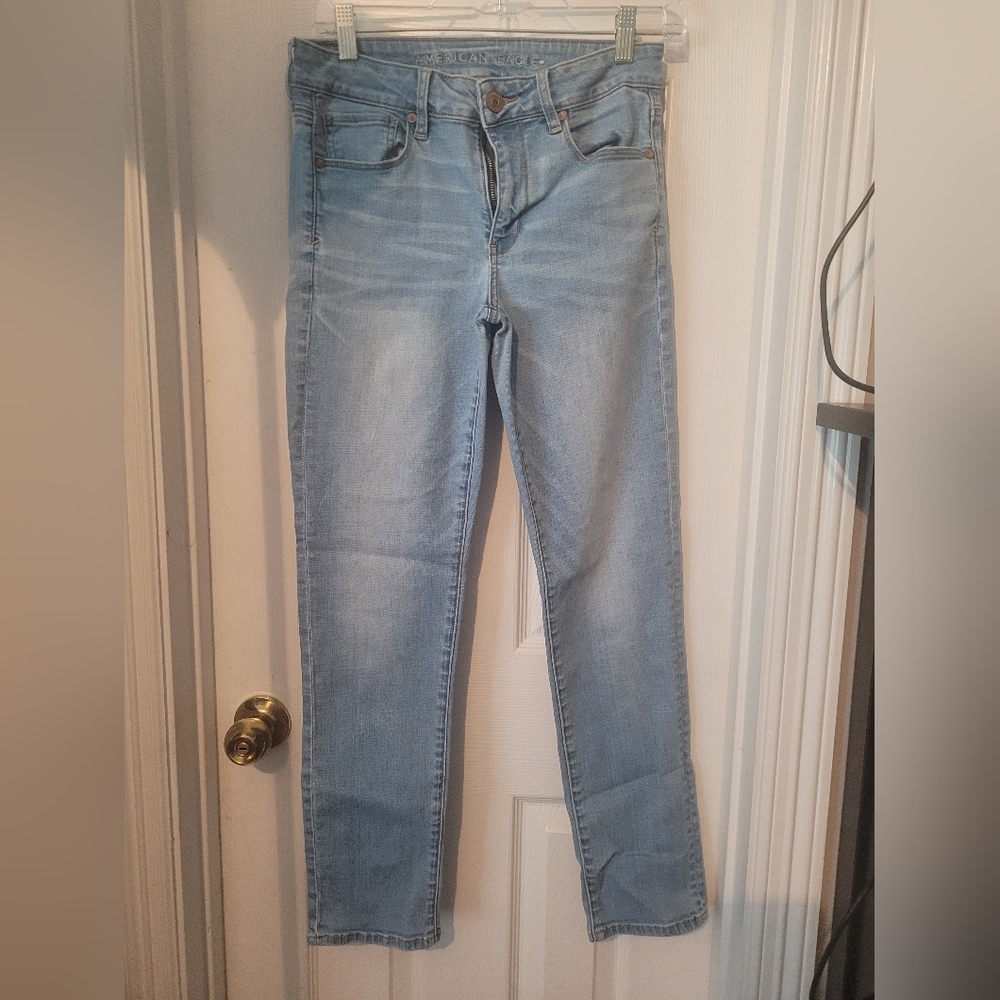Super stretch American Eagle skinny jeans Sz6 short
